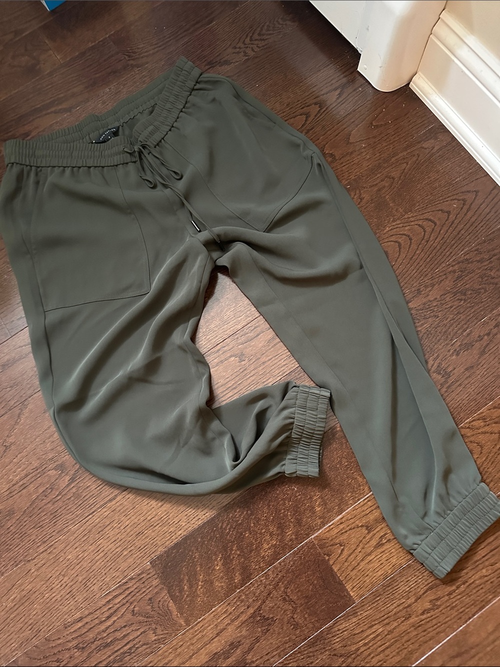 Ann Taylor Olive Utility Jogger Pants